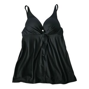 Victoria's Secret Very Sexy Black Tankini Swim Top 34A Twist Front‎ Padded Bra